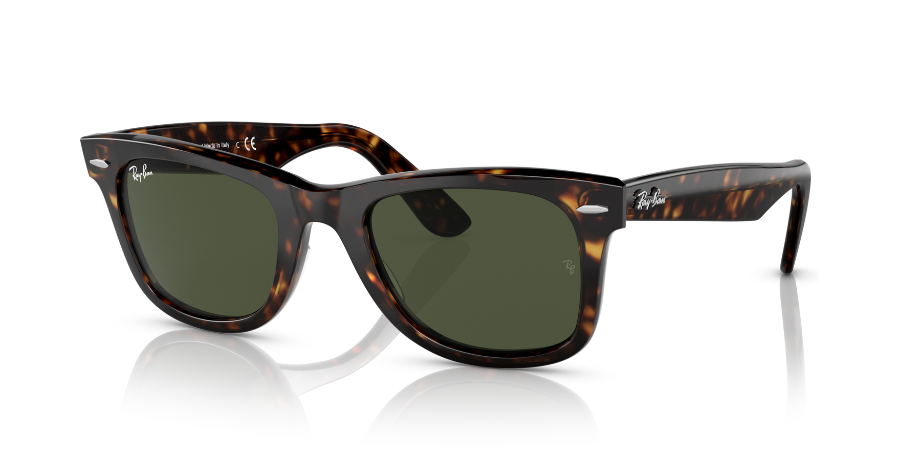 Anteojos de sol Ray-Ban Wayfarer RB2140, TRT SHN, GRN Lunavi