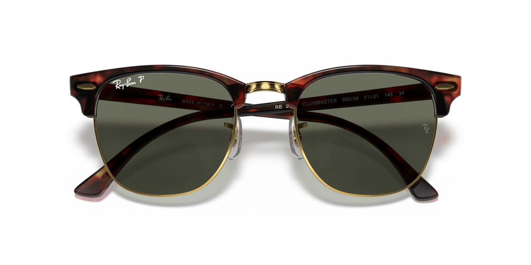 Anteojos de Sol Ray-Ban Clubmaster 3016 990/58, 55 Polarizado Lunavi